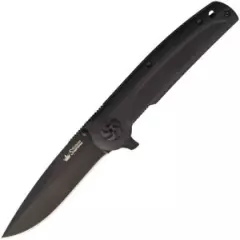 Kizlyar 0134 Biker Linerlock Black Tactical Hunting Folding Knife Pocket Folder