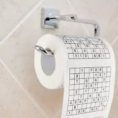 Sudoku Toilet Paper Festive Gag Gift, Fun Birthday Party Novelty Gift Idea Prank