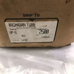 Michigan Tube HP-6 3/4" Red Rubber End Caps/Plugs -NIB of Approx. 2500