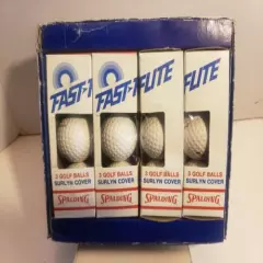 Vintage 12 golf balls Spalding 80's FAST-FLITE New Old Stock 