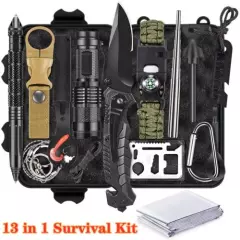 Tactical Backpack 14in1 Survival Gear Kit Camping Axe Emergency Outdoor EDC Tool