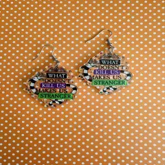 What Doesn’t Kill Us Makes Us Stronger Beetlejuice Sandworm Earrings