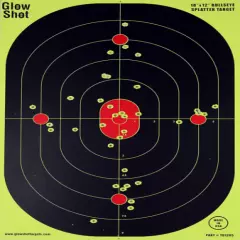 12X18-Inch Bullseye Glowshot Splatter Targets, 50 Packs 50 Pack