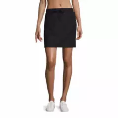 Made For Life Women's Woven Skort Charcoal Smoke Size Petite Small NEW