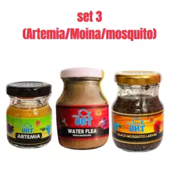 Fish Food UHT Moina Artemia Mosquito High Protein for Guppy Betta Ornamental fis