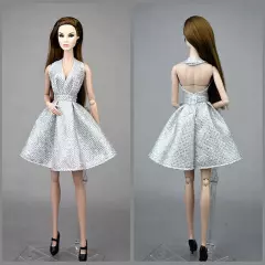 Fashion Doll Dress For 11.5in. Doll Clothes Outfits Backless Party Gown 1/6 Toys