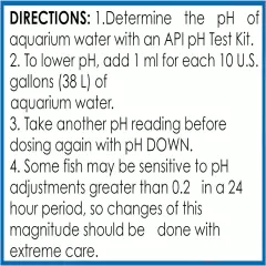 API pH Down For Freshwater Aquariums Safe For Fish & Plants 1.25-Ounce Bottle