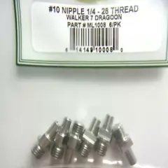 6 Revolver Nipples - For Walker & Dragoon Revolvers with 1/4-28 Threads Only