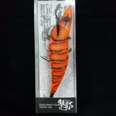 SQUID JIG GAN-CRAFT EGI-JYA 4.0 #-19 ORANGE REAL SHRIMP , AUSTRALIAN COLOUR EGI