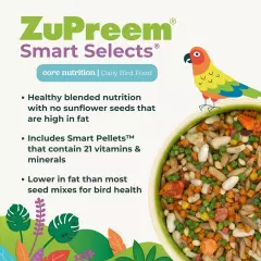 Smart Selects Bird Food for Parrots & Conures, 4 lb - Everyday Feeding for Caiq