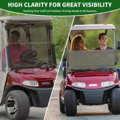 Golf Cart Foldable Windshield 3/16" (5MM) Thicken Only Fits 2008-Up EZGO RXV