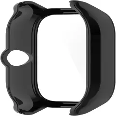 Compatible for Amazfit GTS 4 Case with Built-In Tempered Glass Screen Protector,