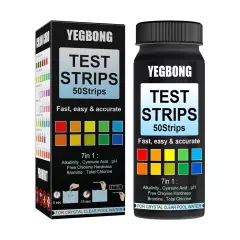 Aquarium Fish Tank Water Test Strips Kit Nitrite Nitrate PH Tester 7-in-1