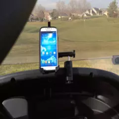 Golf Buddy PT4 Golf Cart Mount. Works on push carts too!