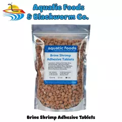 Brine Shrimp Adhesive Tablets for Oscars, Catfish, Cichlids, & All Fish. WL