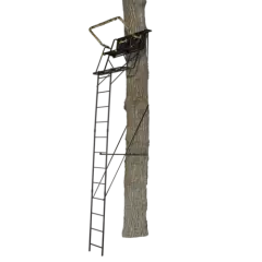 Muddy Maxim Double 16 Ft Tall 2 Person Deer Hunting Ladder Treestand,2 Harnesses