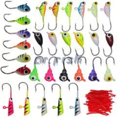 Ice Fishing Complete Kit for Kid/Child/Starter Rod Reel Combos Led Lures Floater