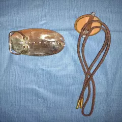 Bolo tie and belt buckle - coins