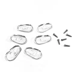 Nose Pads | 100% Hard Plastic Polycarbonate; Glossy; Non-Slip OEM Screw-In No...