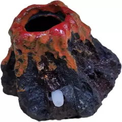 Aquarium Ornament Volcano Fish Tank Bubble Stone Decoration Bubbler Large Decor 