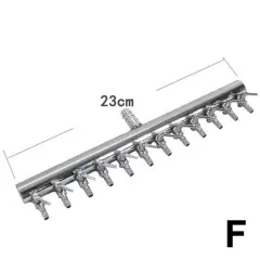 Stainless Steel Air Pump Manifold 2/4/6/8/10/12 Way Aquarium Fish Pon