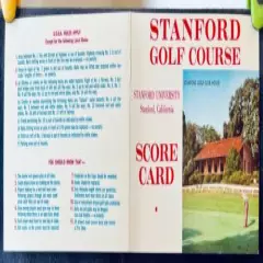 Vintage Unused circa 1966 Stanford University Golf Scorecard - UNMC