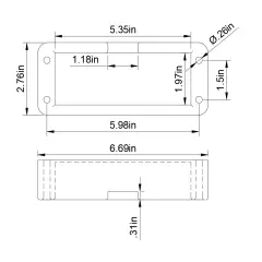 Fish Finder Cable Hide Riser Base