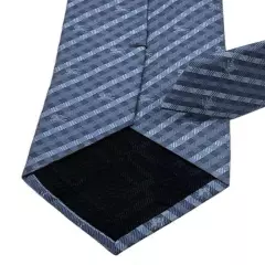 BURBERRY Blue Plaids & Checks Monogrammed Logo Silk LUXURY Tie ITALY