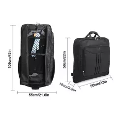 2 in 1 Hanging Suitcase Luggage Bags For Travel Foldable On Bag Carry H6R9