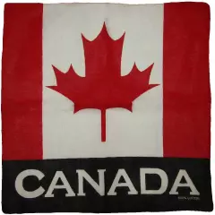 Canada Country W/CANADA Letter Black Bottom 22"X22" 100% Cotton Bandana Bandanna