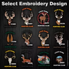 6 Awesome Realtree® Camo Hunting Club Hats with YOUR Club Name (Embroidery)