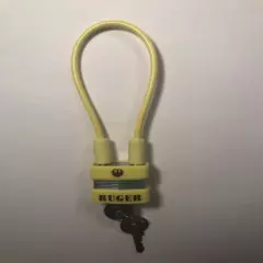 Ruger Factory Issue "Shot Lock" Yellow Cable Gun Lock w/2 Keys Safety Shot Lock