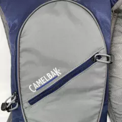 CAMELBACK Zoid GRAY And BLUE Hydration Pack Valve Backpack Hicking Like new