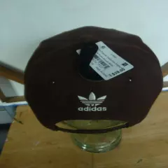 adidas Originals Men's Trefoil Chain Flatbrim Snapback Hat - Shadow Brown NWT