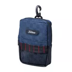 Titleist Japan Golf Round Ball Case Multi Pouch Bag w/Hook AJPCH02 Navy