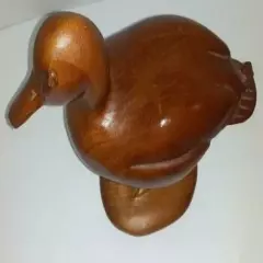  Carved Wooden Bird Folk Art standing duck decoy forslund 1960