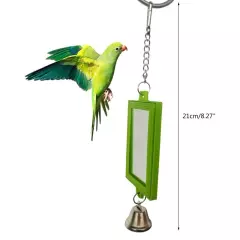 Bird with Metal Bells for Cage Hanging Parrot Toy Accessories for Conure