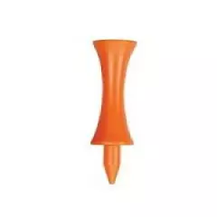 2 3/4" Orange Plastic Step Down Golf Tees (200 Count) - Castle / Graduated