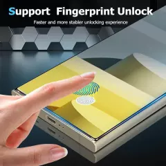 Samsung Galaxy S24 Ultra Support Fingerprint Unlock Privacy Screen Protector 2PC