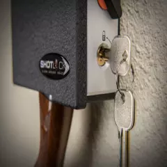 ShotLock Shotgun Vault 200M Gun Lock Safe Combo Key Wall Door Mounting