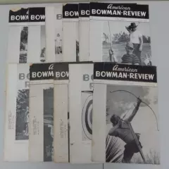 Vintage 1946 American Bowman Review Lot of 11 Archery Magazines Bow Hunting