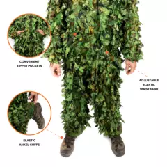 Arcturus 3D Leaf Ghillie Suit (Summer Green) - Hunting Jacket & Pants Set