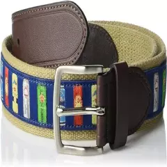 NWT Mens Pebble Beach Beer Ribbon Khaki Belt * Size 36