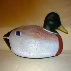 VTG Handcrafted Handpainted Mallard Duck Decoy Figurine 16 1/4" New Old Stock