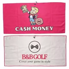 B&B Golf Cash Money Golf Towel. Micro- Fiber 32inx15in