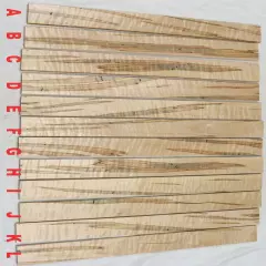 Curly Ambrosia Maple guitar fingerboard fretboard blank choose your board! AMF30