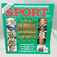 Sport Magazine December 1987 Intriguing Stores in Sports Year End Issue vintage