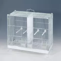 Ste of 4 Stackable Breeding Bird Cage for Canary Finch Small Birds