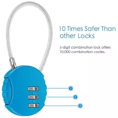 2 Pack Combination Lock 3 Digit Outdoor Padlock for School Gym Locker,8806