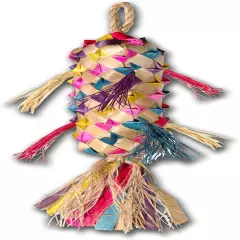 Spiked Piñata Small 7" Natural Bird Toy for Interactive Play